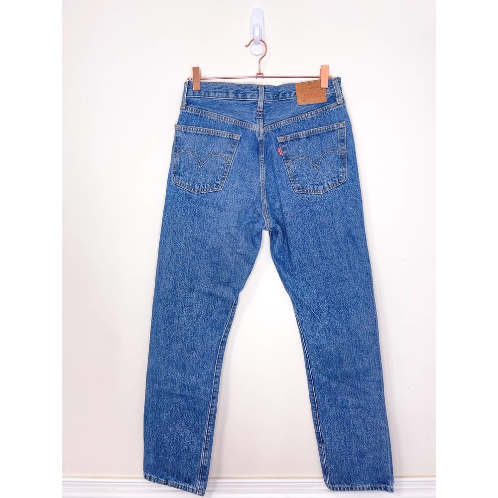 Levi's 501 Patchwork Button-Fly Straight Leg Jean… - image 3